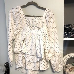 Bailey’s blossoms matching mommy and me blouses. Never worn